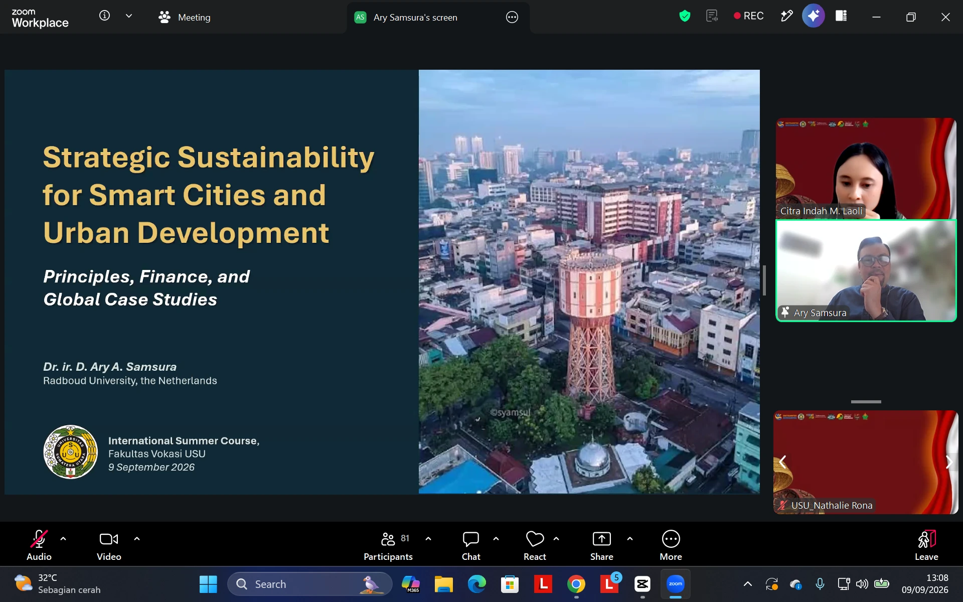 Smart City Tak Cukup dengan Teknologi, Akuntansi Sektor Publik USU Pelajari Strategi Sustainability Perkotaan